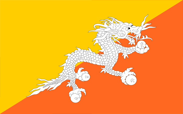不丹國旗圖片